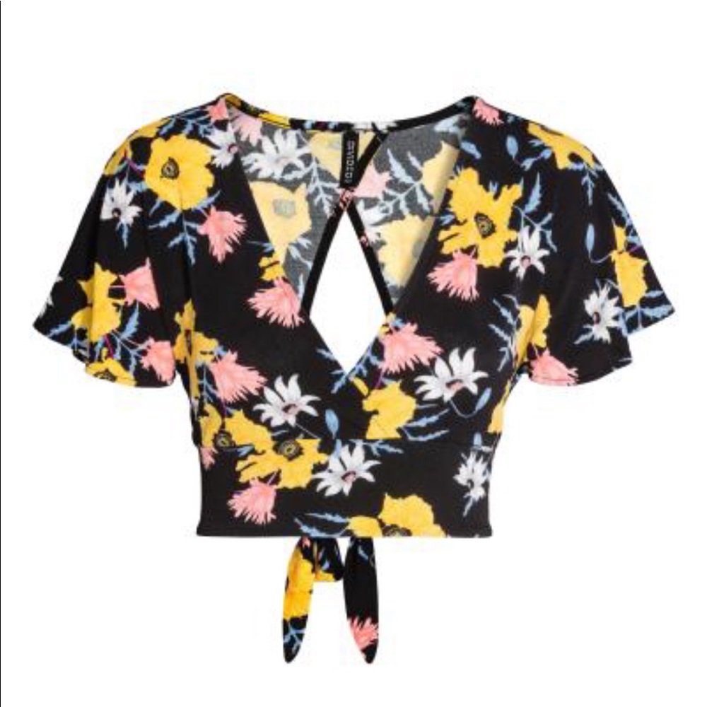 Divided Top H&M Floral Crop Top